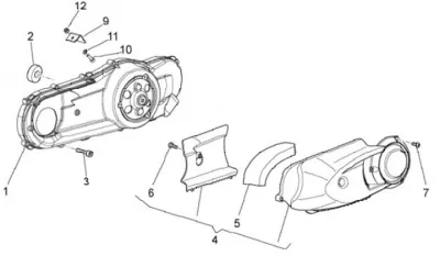 Engine casing cover