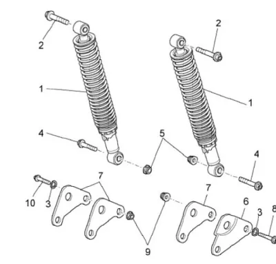 Rear shock absorber