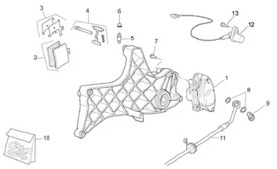 Rear brake caliper