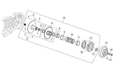 Rear pulley - clutch