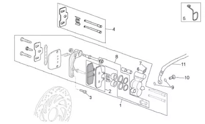 Front brake caliper