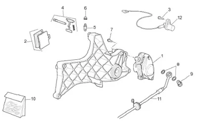 Rear brake caliper