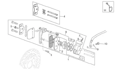 Front brake caliper