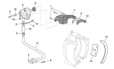 Secondary air housing