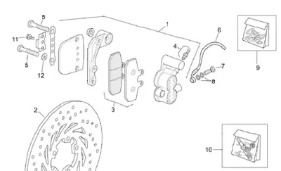 Front brake caliper