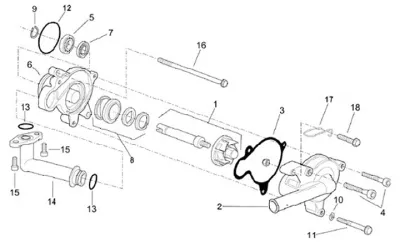 Water pump drive