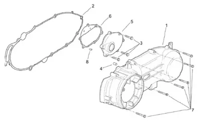 Engine casing cover