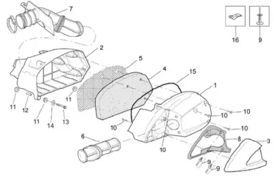 Air intake filter