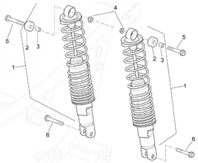 Rear shock absorber