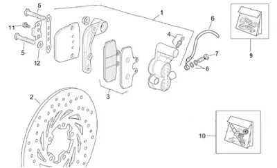 Front brake caliper