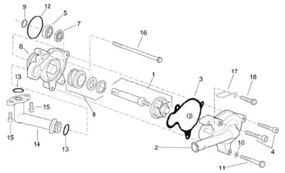 Water pump drive