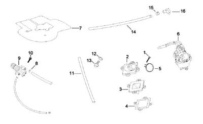 Carburettor - oil pump