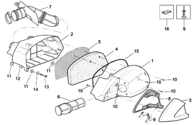 Air intake filter