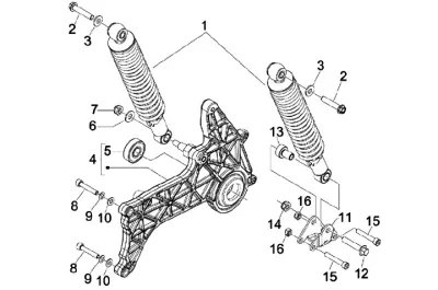 Rear shock absorber