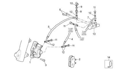 Front brake caliper