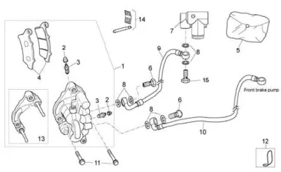 Front brake system