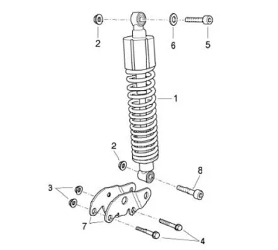 Rear shock absorber