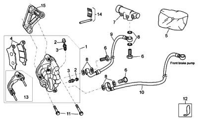 Front brake caliper