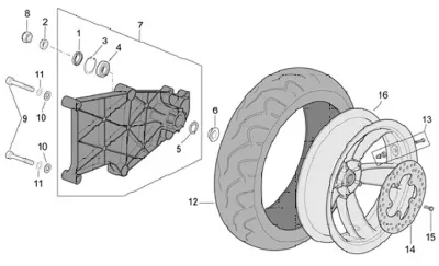 Rear wheel