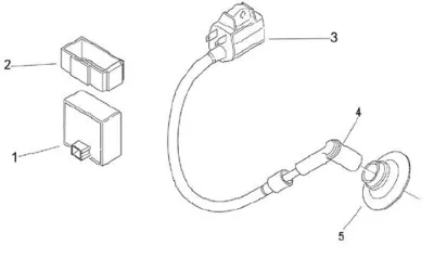 High tension coil