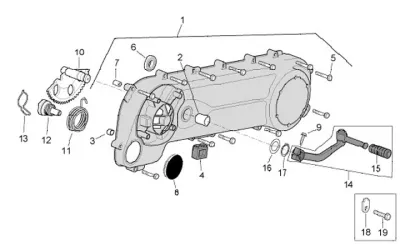 Engine casing cover