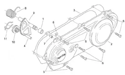Engine casing cover