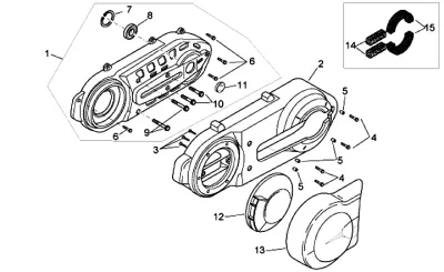 Engine casing cover
