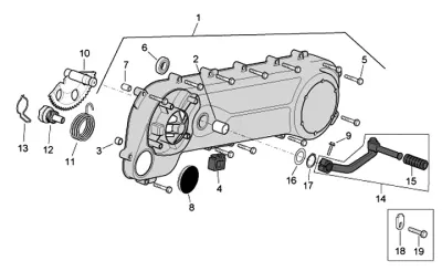 Engine casing cover