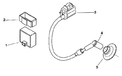 High tension coil