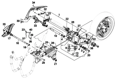 Rear shock absorber