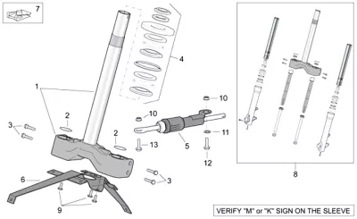 Fork front wheel