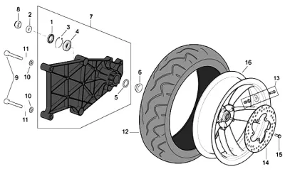 Rear wheel