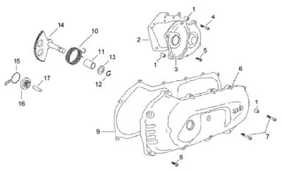 Engine casing cover
