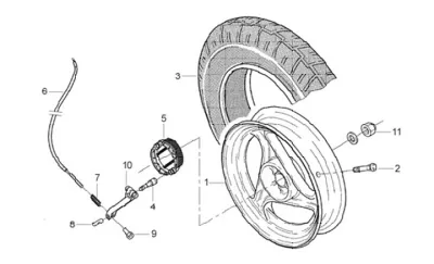 Rear wheel