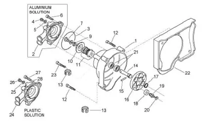 Water pump drive