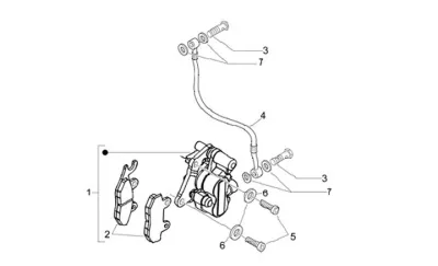 Front brake caliper