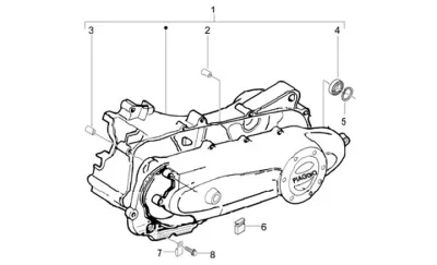 Engine casing cover