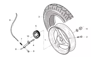 Rear wheel