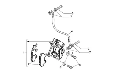 Front brake caliper