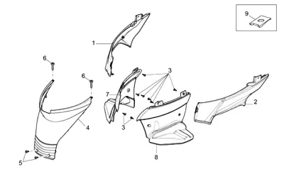 Inner legshield cover