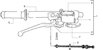 Brake master cylinder right