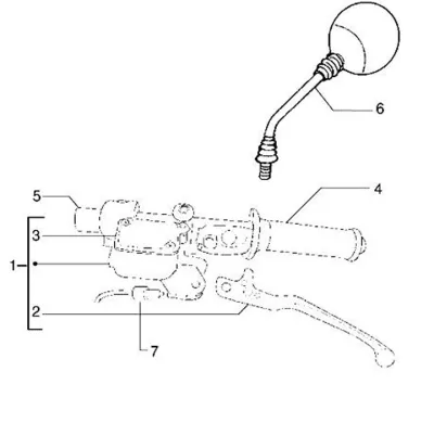 Brake master cylinder left