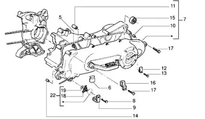 Engine casing cover