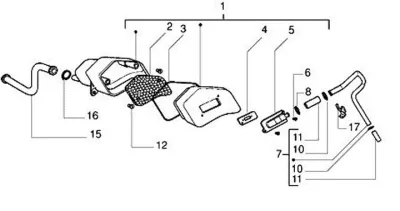 Secondary air housing