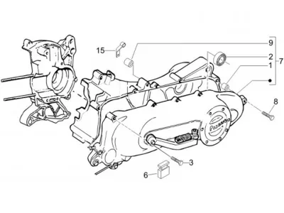 Tapa carcasa de motor