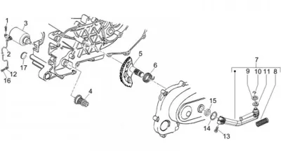 Motor de arranque - pedal arranque