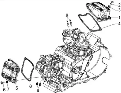 Tapa deflector cilindro
