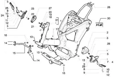 Chassis - footpegs