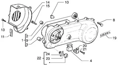 Engine casing cover