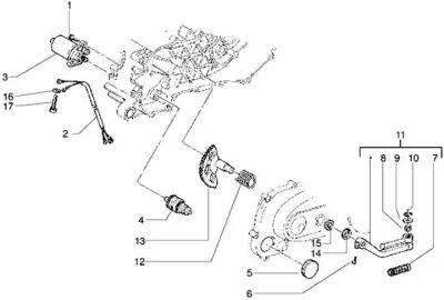Starter motor - kickstarter